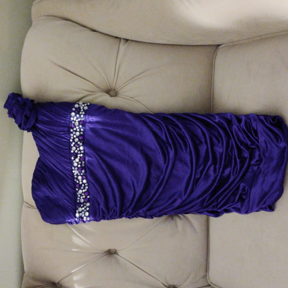 Purple Dress with beading City Triangles size Small Used